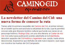 Noticia sobre el primer número del boletín de noticias del Camino del Cid